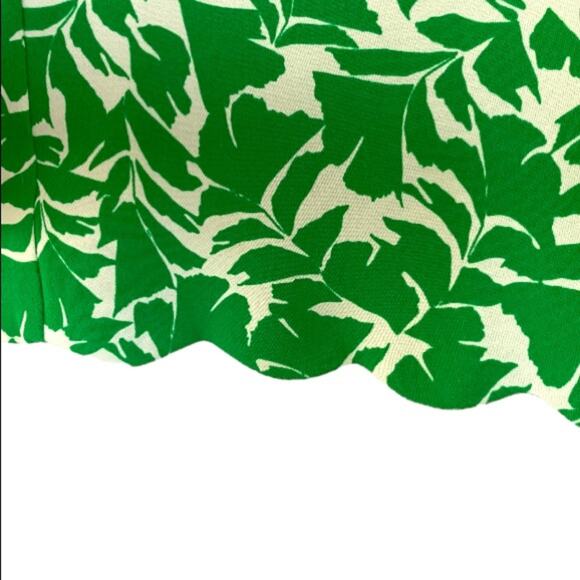 NWOT J. Crew Good Feeling Green Scalloped Tank - Picture 7 of 9